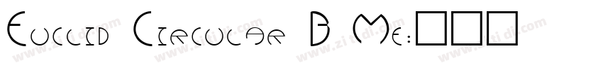 Euclid Circular B Me字体转换